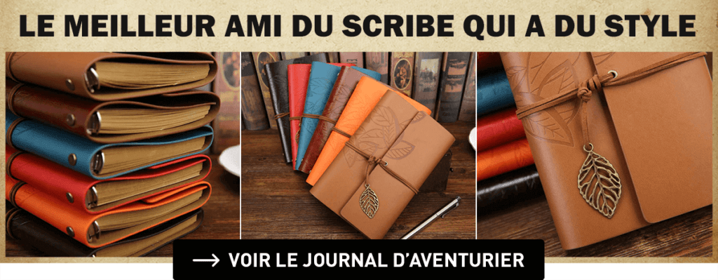 Carnet de note d'aventurier pour JDR