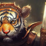 illustration homme tigre