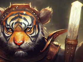 illustration homme tigre