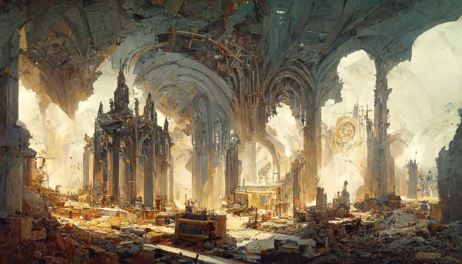 Illustrations de Cathédrale en Ruine - Téléchargez-les | Le rôliste