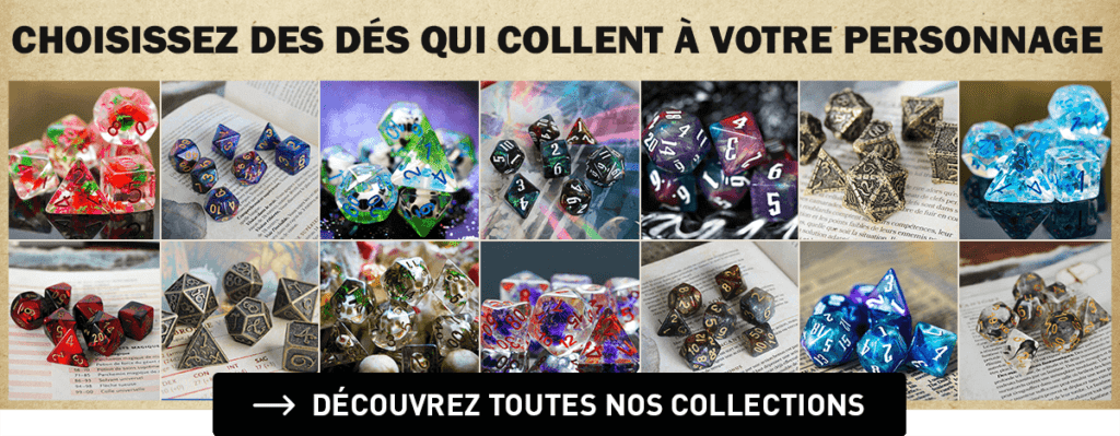 Les dés de jeu de rôle pour coller avec son personnage