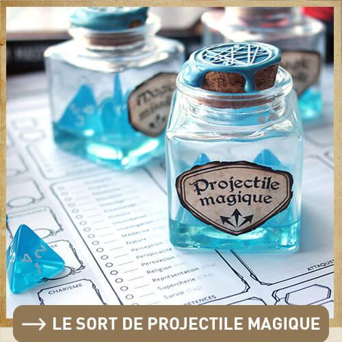 Sort en flacon : projectile magique